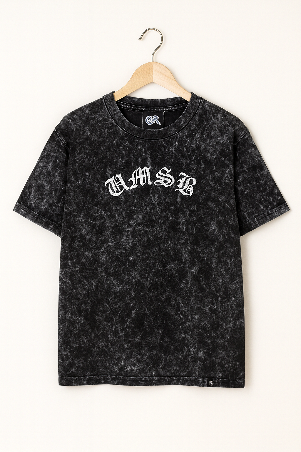Black Acid Wash Graphic Tee