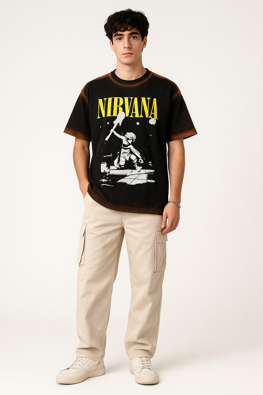 Nirvana Bold Logo Band