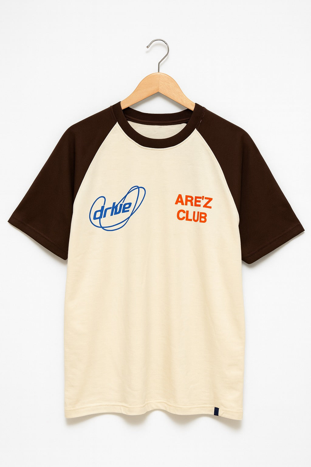 Beige & Choco Mix Contrast Raglan