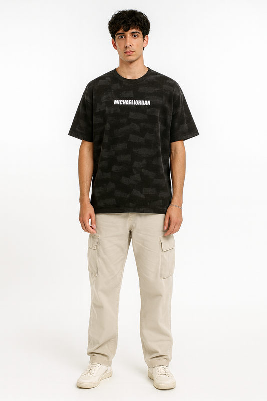 Solid Black Essential Tee