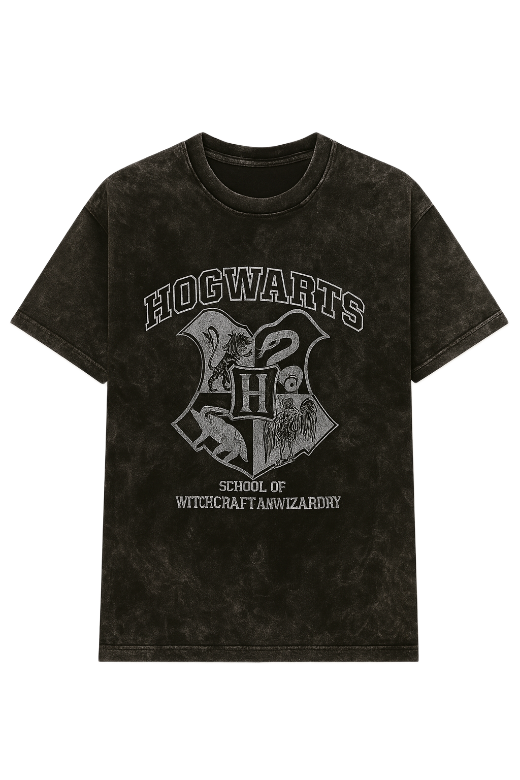 Hocwarts Black Acid Wash